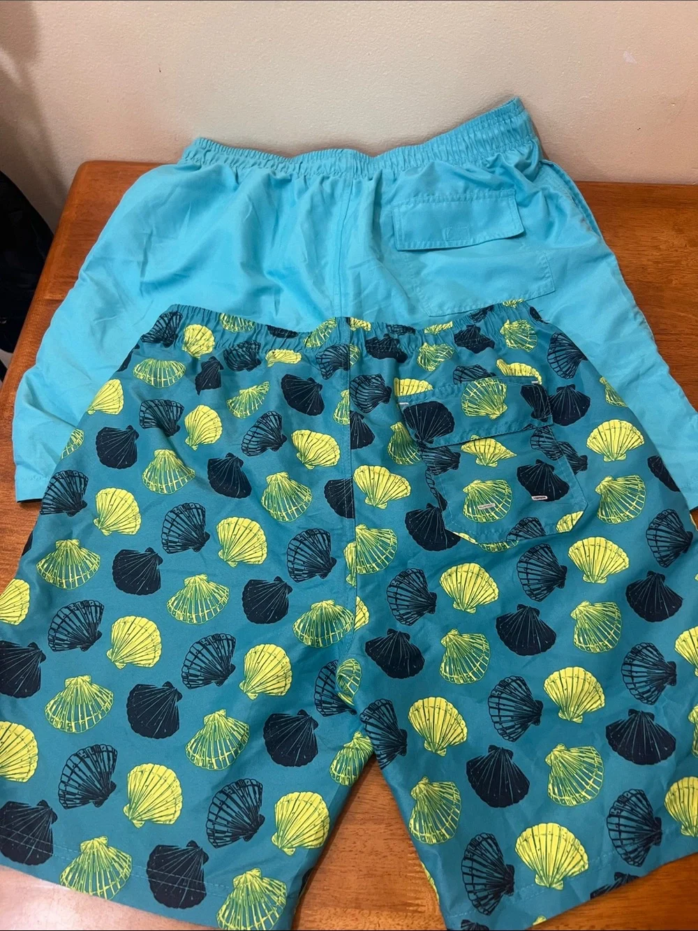 U.S. Polo Assn. Teal Swim Trunks with Lime -primark short Size LARGE